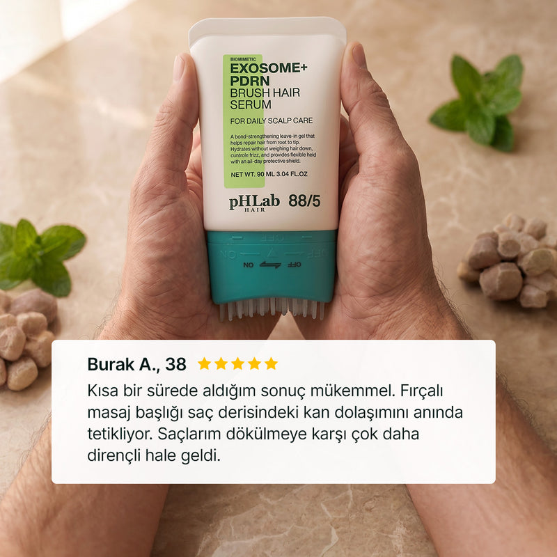 Biomimetic Exosome & PDRN Brush Hair Serum Men - 11