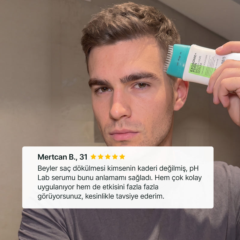 Biomimetic Exosome & PDRN Brush Hair Serum Men - 13