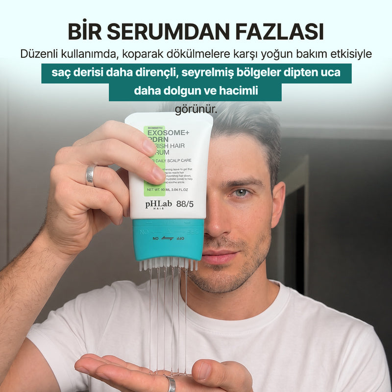 Biomimetic Exosome & PDRN Brush Hair Serum Men - 2