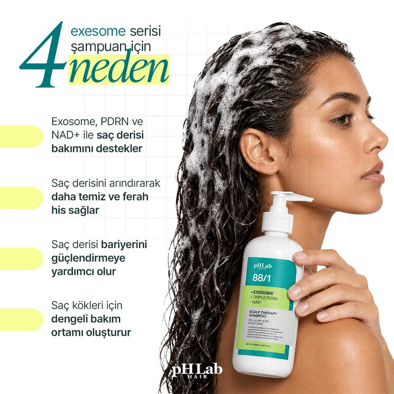 Exosome, NAD+ & Triple PDRN Hair & Scalp Care Şampuan