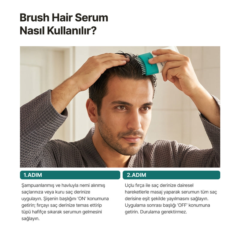 Biomimetic Exosome & PDRN Brush Hair Serum Men - 6