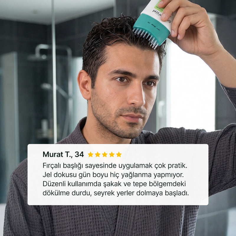Biomimetic Exosome & PDRN Brush Hair Serum Men - 9