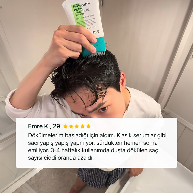 Biomimetic Exosome & PDRN Brush Hair Serum Men - 10