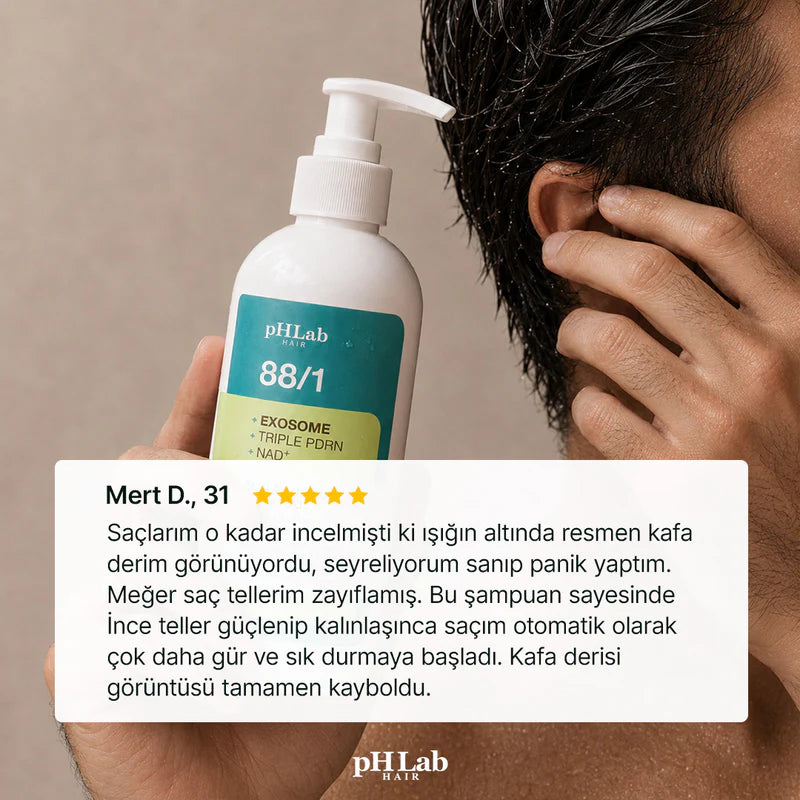 Exosome, NAD+ & Triple PDRN Hair & Scalp Care Şampuan Men - 11