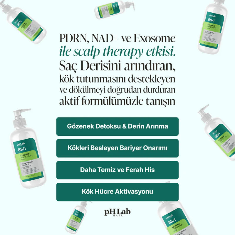 Exosome, NAD+ & Triple PDRN Hair & Scalp Care Şampuan Men - 2