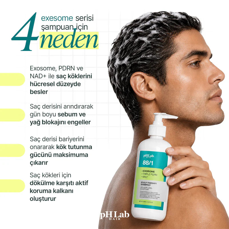 Exosome, NAD+ & Triple PDRN Hair & Scalp Care Şampuan Men - 5