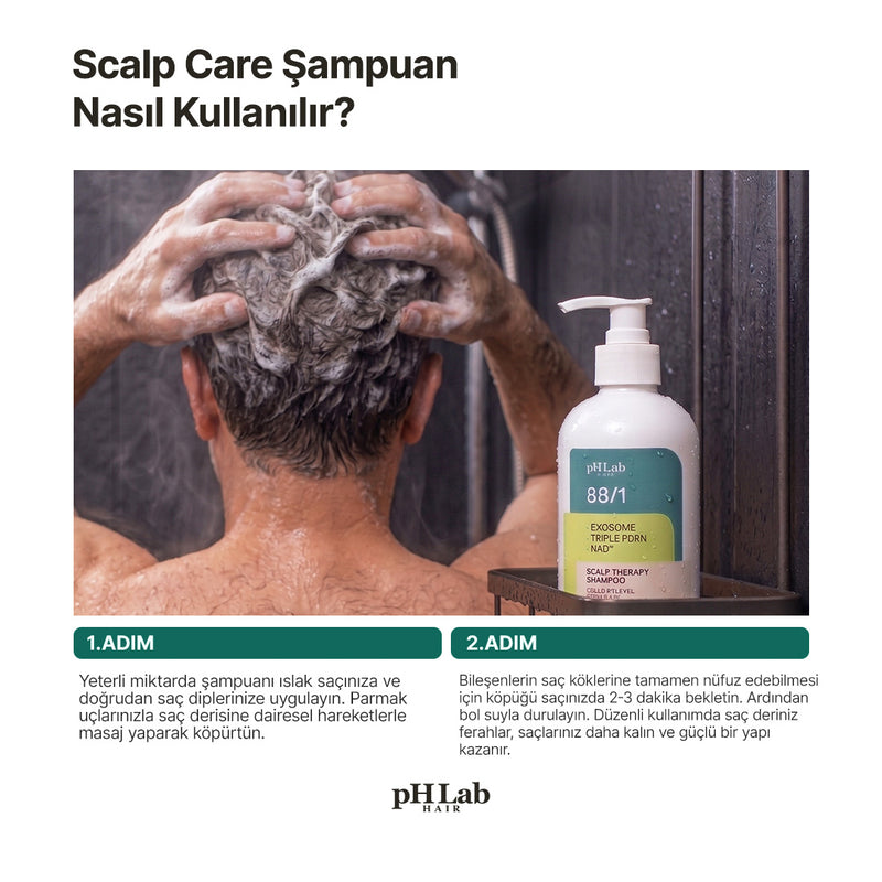 Exosome, NAD+ & Triple PDRN Hair & Scalp Care Şampuan Men