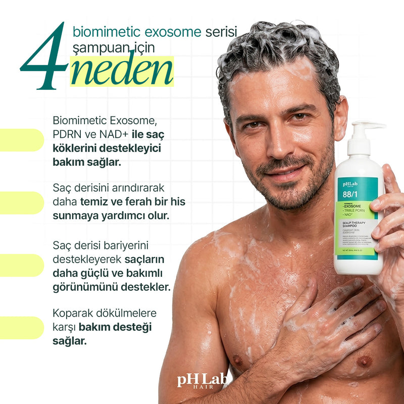 Biomimetic Exosome, NAD+ & Triple PDRN Hair & Scalp Care Şampuan Men