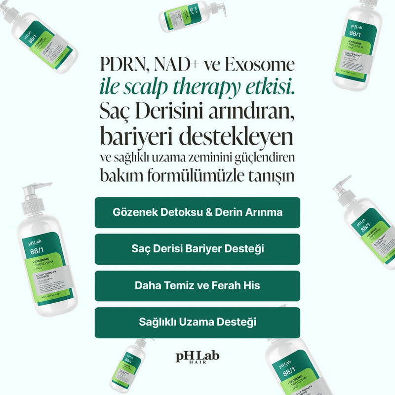 Exosome, NAD+ & Triple PDRN Hair & Scalp Care Şampuan